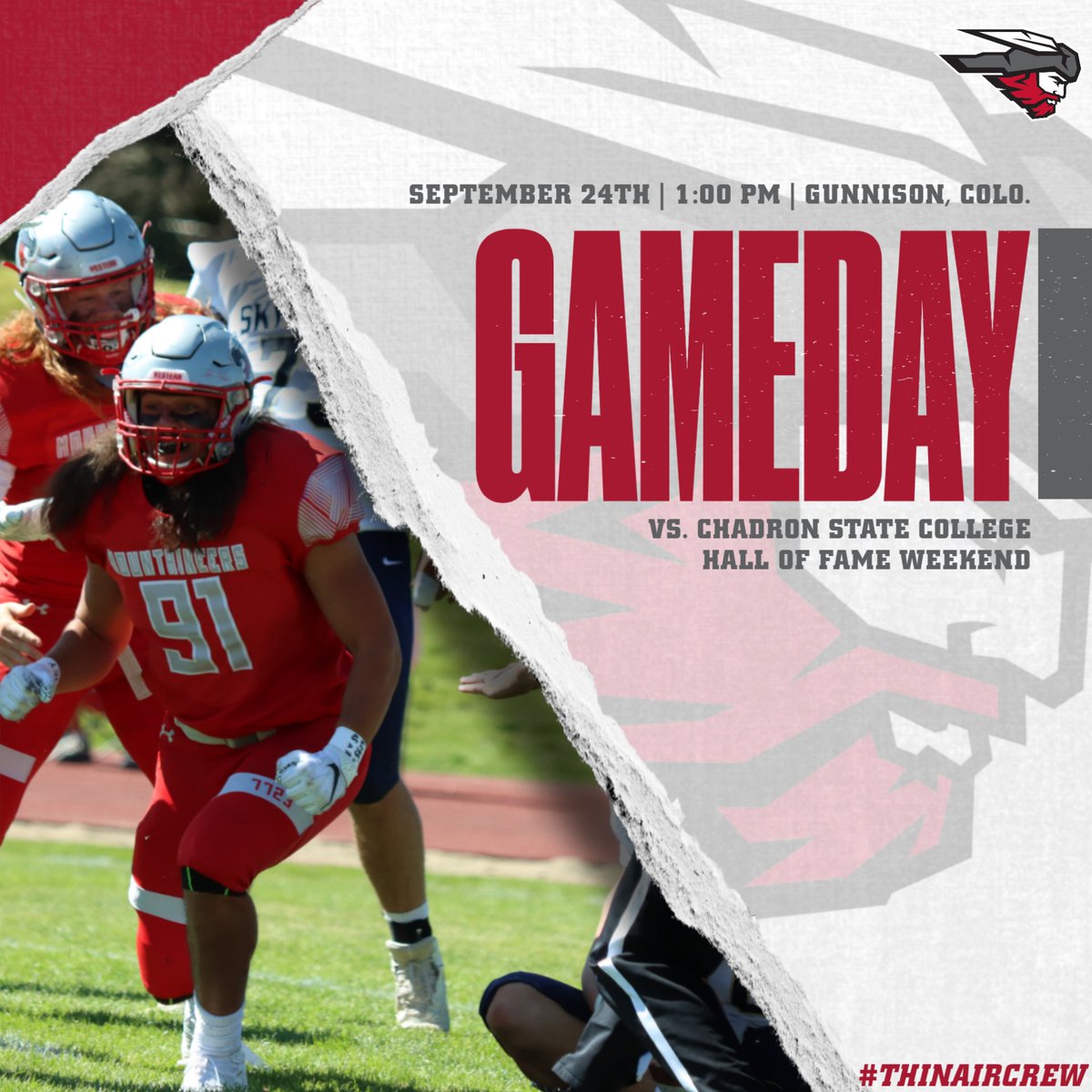 WCUMountaineers's tweet photo. @MountaineerFB will host their first game of the season today (Sep. 24) taking on Chadron State at 1 p.m. #ThinAirCrew #ExcellenceElevated #7723ft https://t.co/K90C6Lo9ut