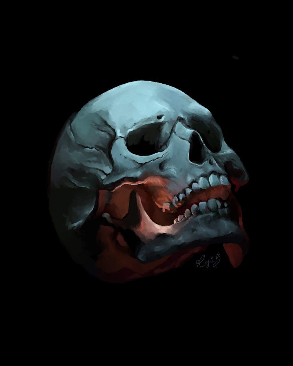goodnames_are's tweet photo. 90 min digital photo study from last night 💀 

#art #Artists #artistsontwitter #ArtistOnTwitter #artph #arttwt #rt #skull #DigitalArtist #digitalart #painting #drawing https://t.co/z1kK7RyYps