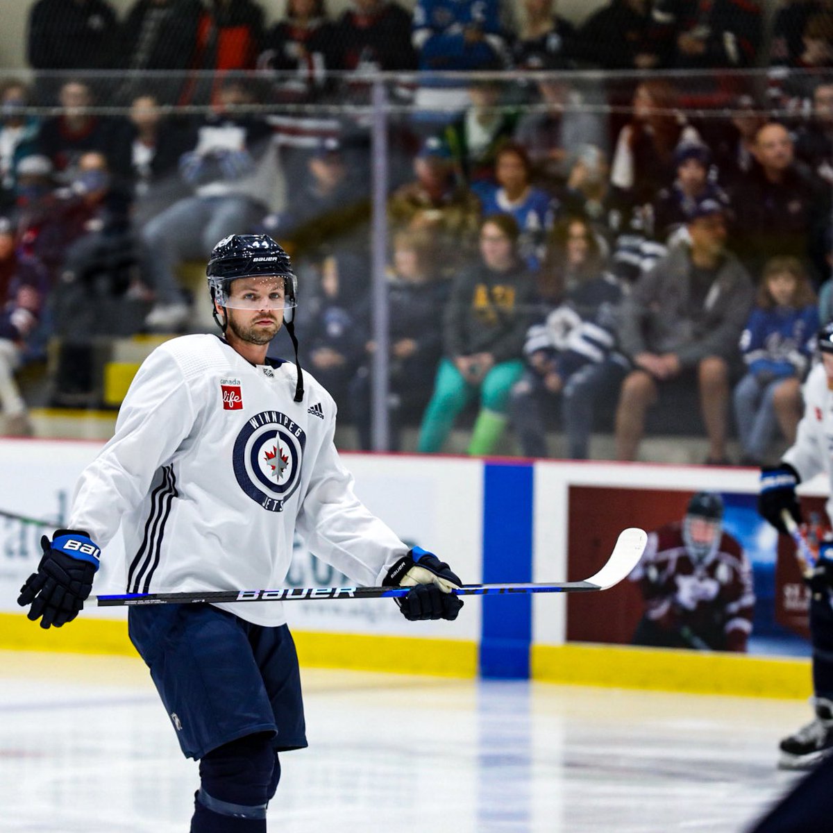 NHLJets's tweet photo. Camp day 3οΈβ£ β #JetsFanFest π https://t.co/GzDlWO6qbb