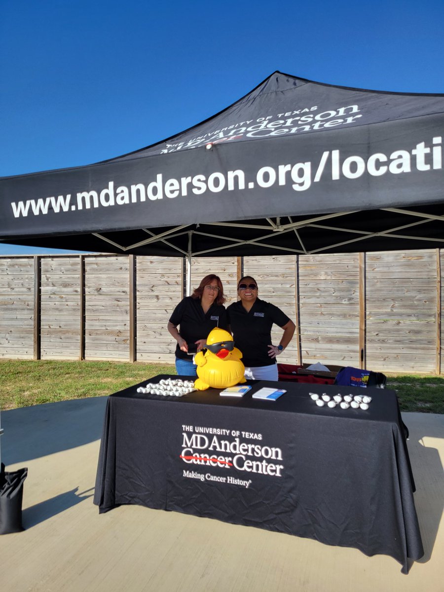 vseyer's tweet photo. Ready, set, go! @MDAndersonNews proudly supporting  today's Community Assistance Center's 15th Annual Duck Race! Proceeds from this fun-filled event will provide resources to meet basic needs and improve quality of life for our neighbors in #MontgomeryCounty #EndCancer https://t.co/JWdQHxASw5