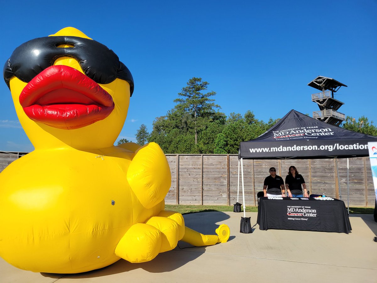 vseyer's tweet photo. Ready, set, go! @MDAndersonNews proudly supporting  today's Community Assistance Center's 15th Annual Duck Race! Proceeds from this fun-filled event will provide resources to meet basic needs and improve quality of life for our neighbors in #MontgomeryCounty #EndCancer https://t.co/JWdQHxASw5