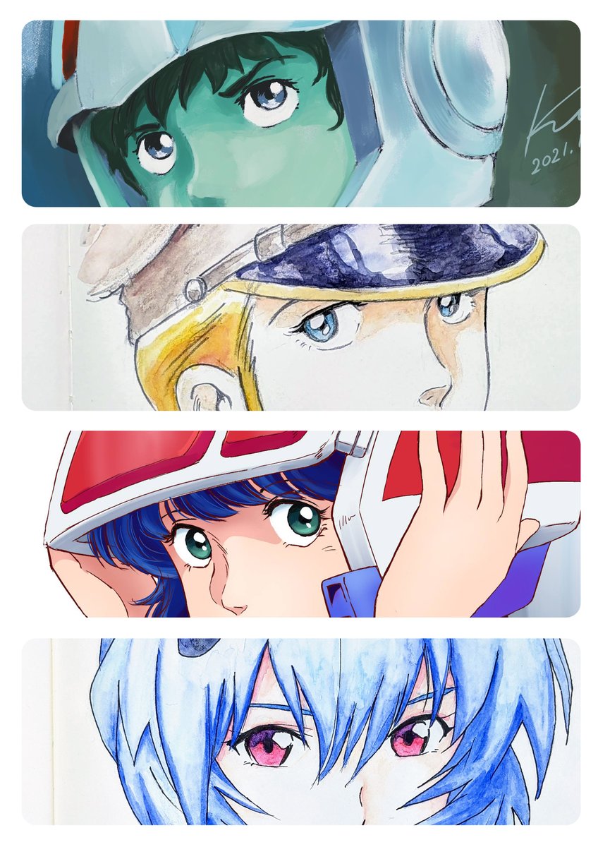 #三連休はフォロワーさんが増える 
イラストも描いていますが、古い系が多いです。 