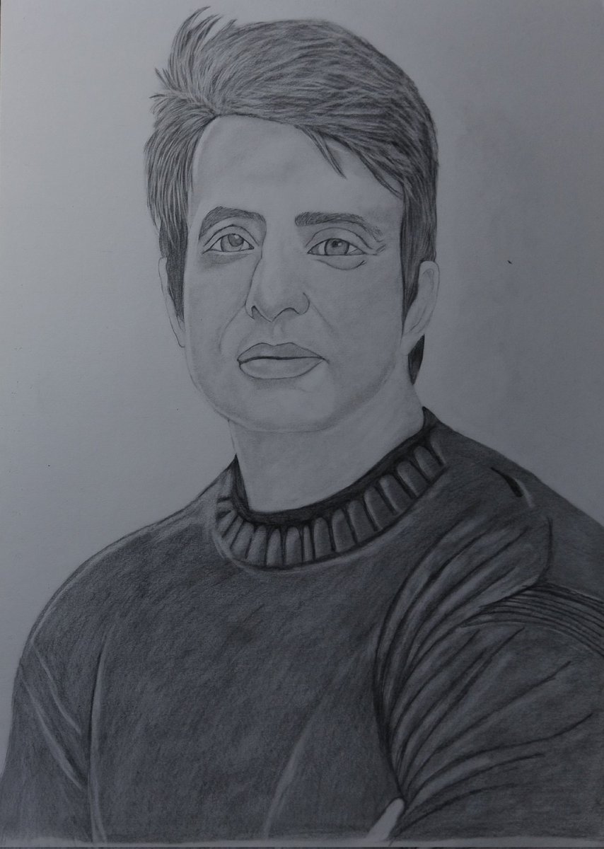 HarshArtists's tweet photo. @SonuSood @SonuSood  sir maine bhi bnaya hai aapkaa sketch please reply sir bohat help ki jarurat hai please 🙏🥺❤️ https://t.co/xeTwpyJYdJ