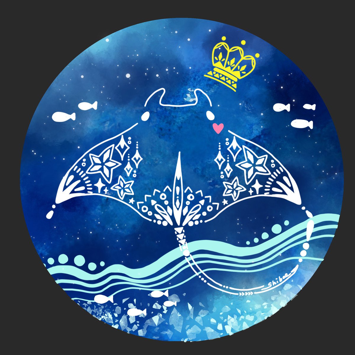 「マンタ 」|柴尾🐳🚀3/29-4/4 宇宙兄弟うめだ阪急　4/2まで仙台ロフト出てますのイラスト