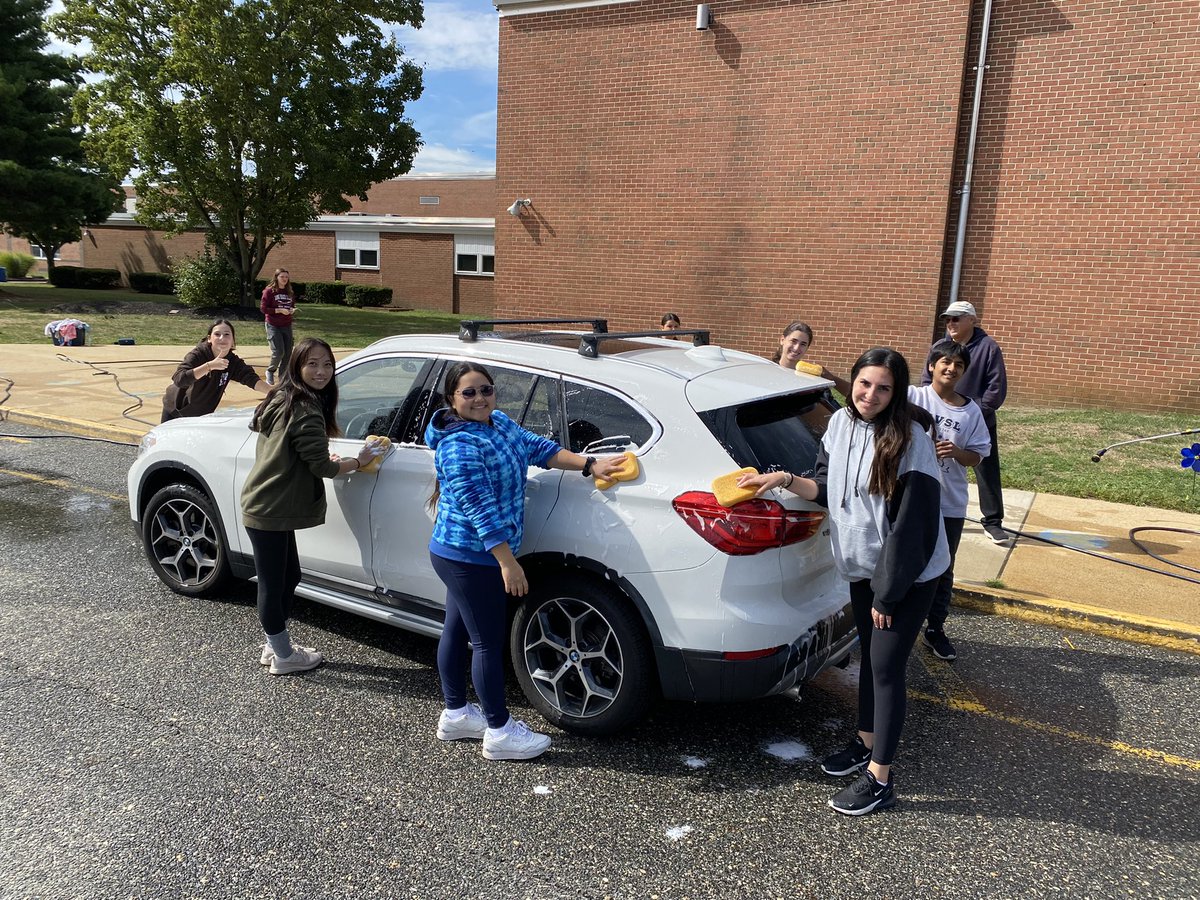 Washing cars til 3pm today at the front of the school!