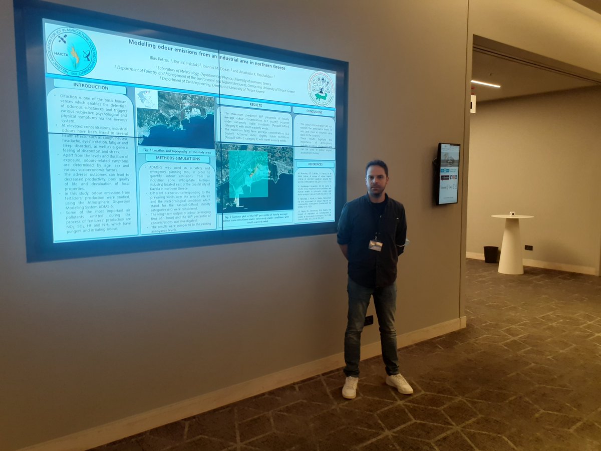riskacduth's tweet photo. Participation of the Air Pollution-Meteorology Group in the 10th International Conference on ICT in Agriculture, Food &amp; Environment.
#HAICTA #airpollution #RiskAc #KEDIAK https://t.co/pj12NLe4xa