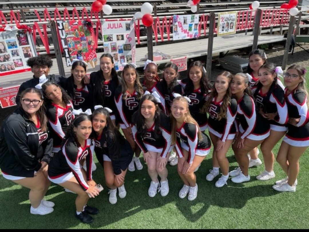 CPHS_Athletics's tweet photo. #CPHSCheer ready for #SeniorDay!
#GoRedRaiders! https://t.co/najDxQ5H1x