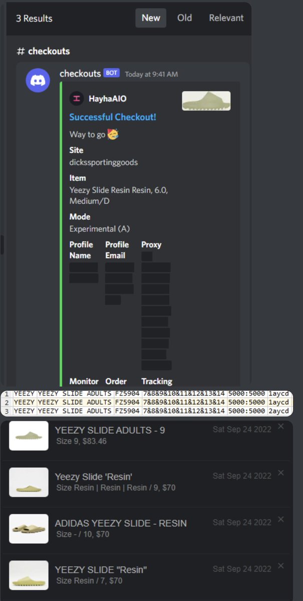 Thanks for the 10 piece @HayhaBots 3 @tricklebot 3 @wrathsoftware 4 @PrismAIO 1 unlogged @BreadProxy @Leafproxies @LiveProxies Goated‼️