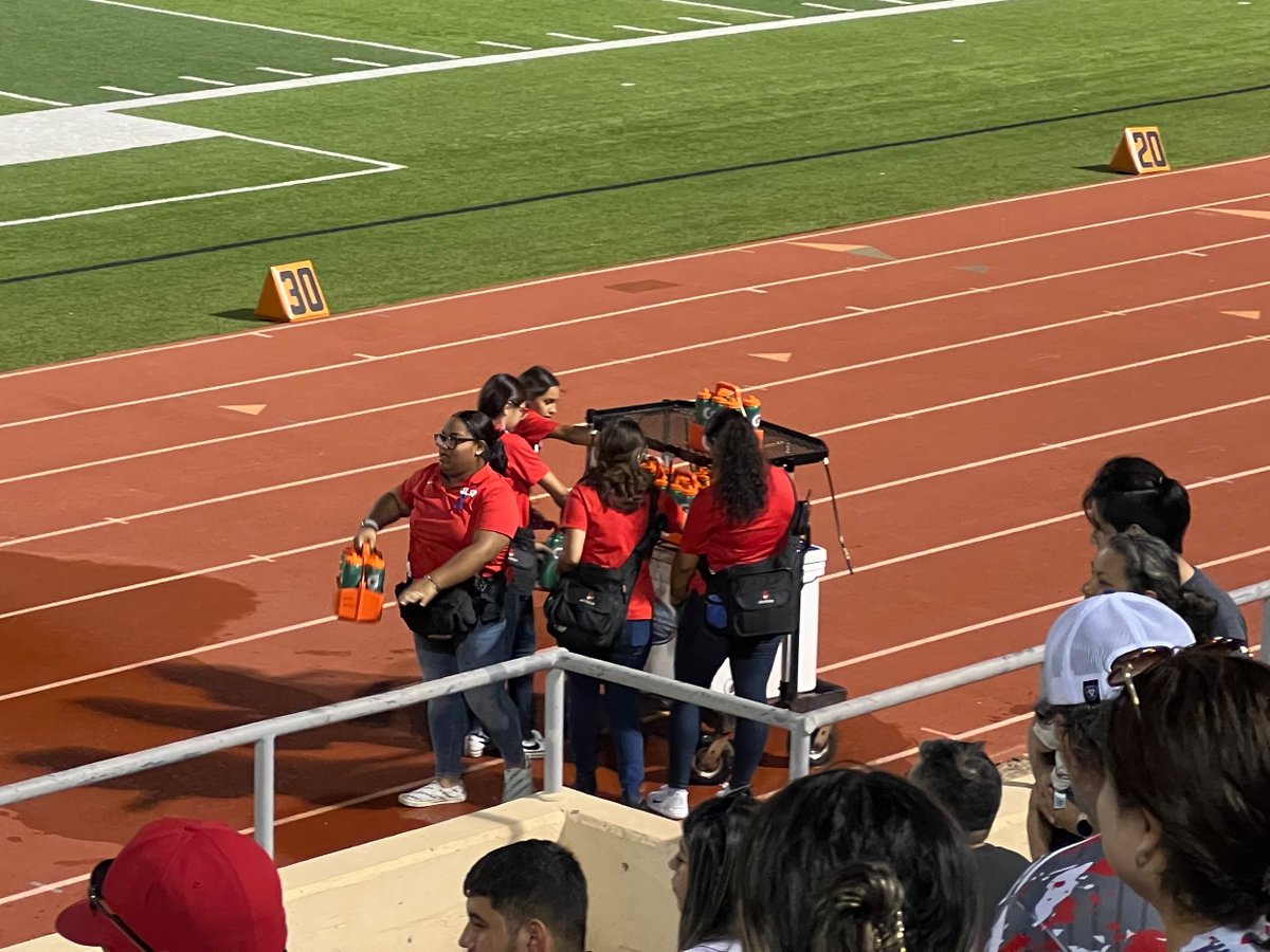 Our student trainers in action, taking care of #HuskyNation #JLSM #theteambehindtheteam