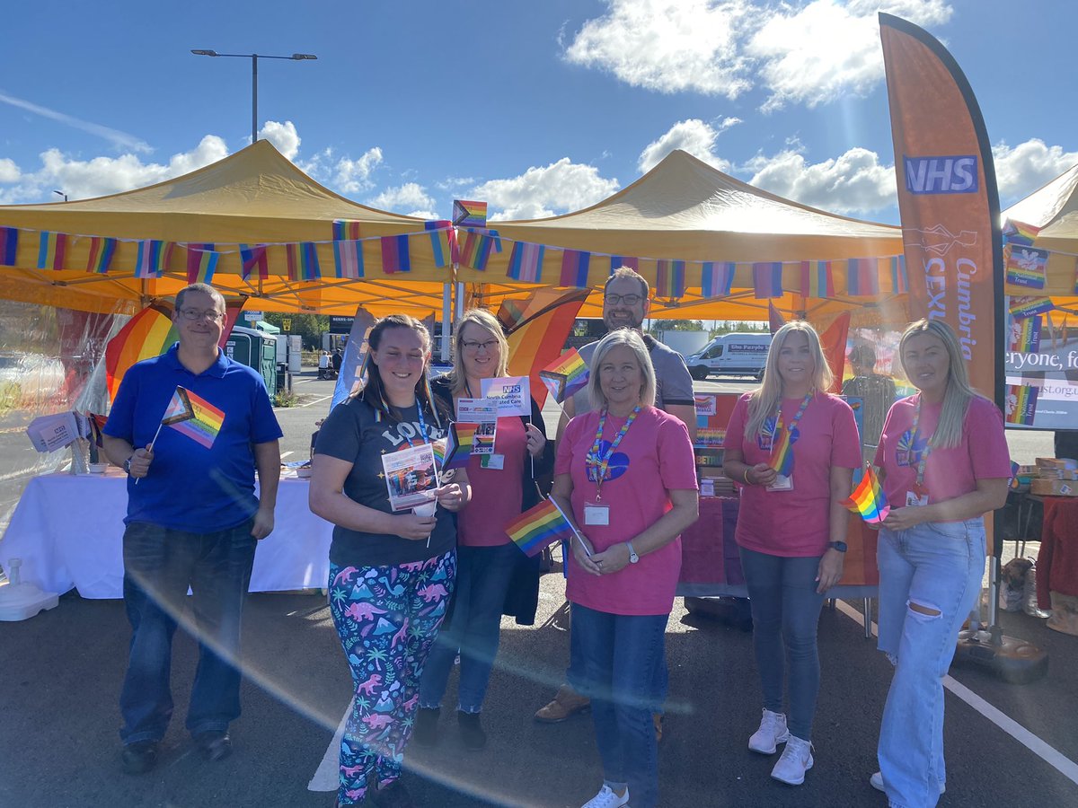 NCICNHS's tweet photo. We’ve had a great day so far @CumbriaPride.   As well as promoting @NCICNHS as a place to work and our LGBT+ staff networks we were also asking people to join us as a member. Our flags were very popular and had run out by 3pm.  Thank you #loveislove https://t.co/uxahlgeRdX