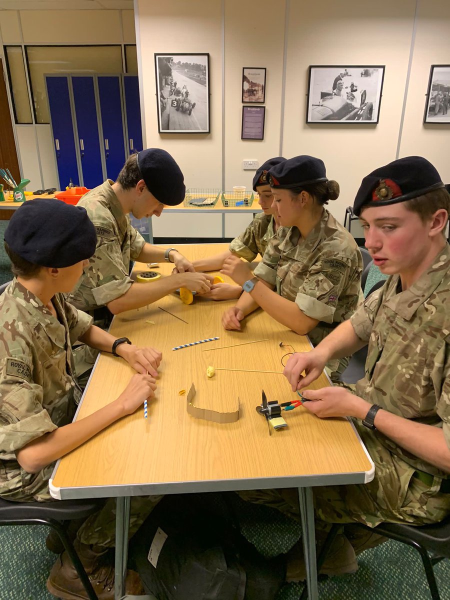 Last night Cadets attended the Twilight Opening at Brocklands Museum enjoying a host of activities including sitting in the aircraft cockpits visiting the Stratosphere chamber and making and racing propeller driven cars.
