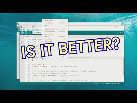 Elektor's tweet image. NEW Video: Reviewing the Arduino IDE 2 0
 bit.ly/3DQXd6Y  
#arduino #arduinoide #arduinoprogramming