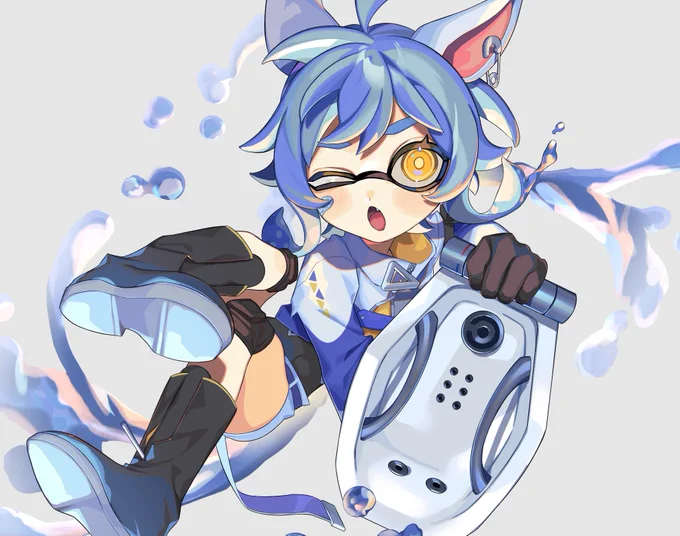 サムネ用にイカはよちゃん描きました 