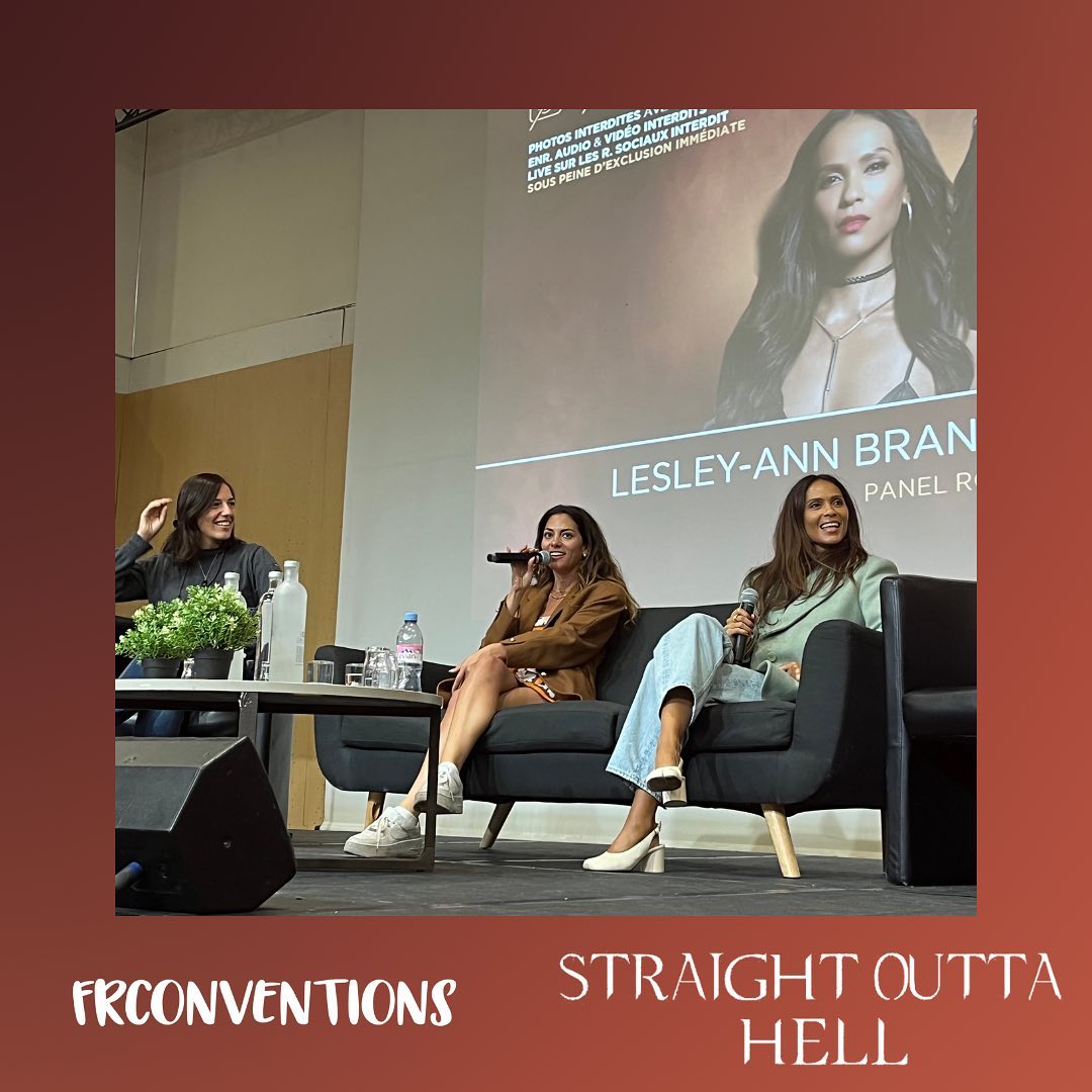 httpsvigix's tweet photo. Tom Ellis, Lesley-Ann Brandt, Aimee Garcia, Tricia Helfer, Inbar Lavi e Tom Welling na convenção de fãs Straight Outta Hell em Paris hoje 😍❤️

Fiquem de olho nos stories, que eu vou postar tudo lá ❤️

#LuciferNetflix #straightouttahell 
📸 @FrConventions https://t.co/KEBnC9QLTW
