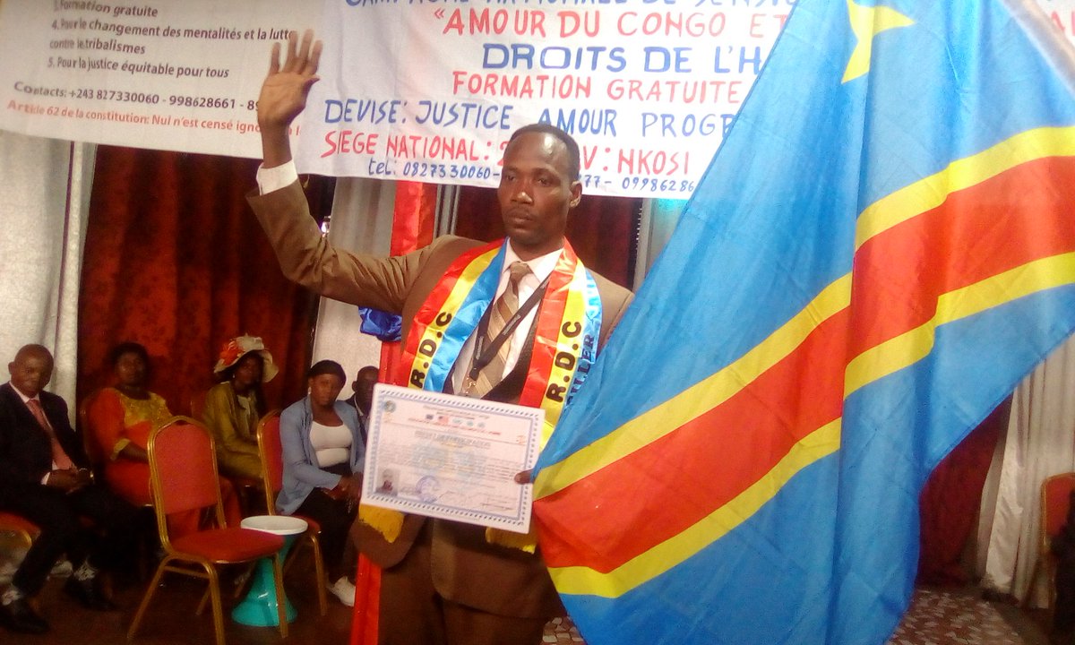 KabaseleMbombo's tweet photo. La collation et prestation de serment des Défenseurs Inspecteurs des droits humains de l, association communautaire des Droits de l'homme en sigle ACDH et les images vous en disent plus : https://t.co/QPaOoJcrMZ