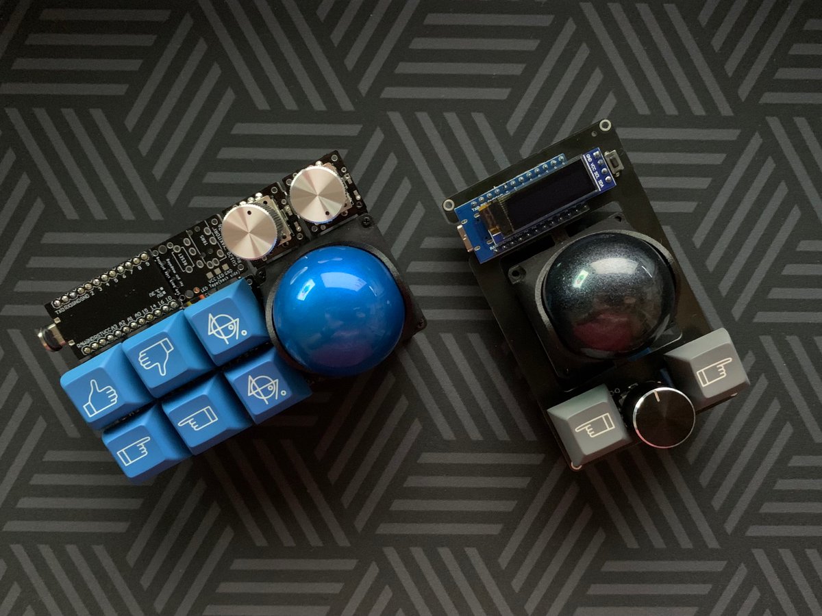 Trackball Macropad Keyboard: #su120 & meishi trackball module