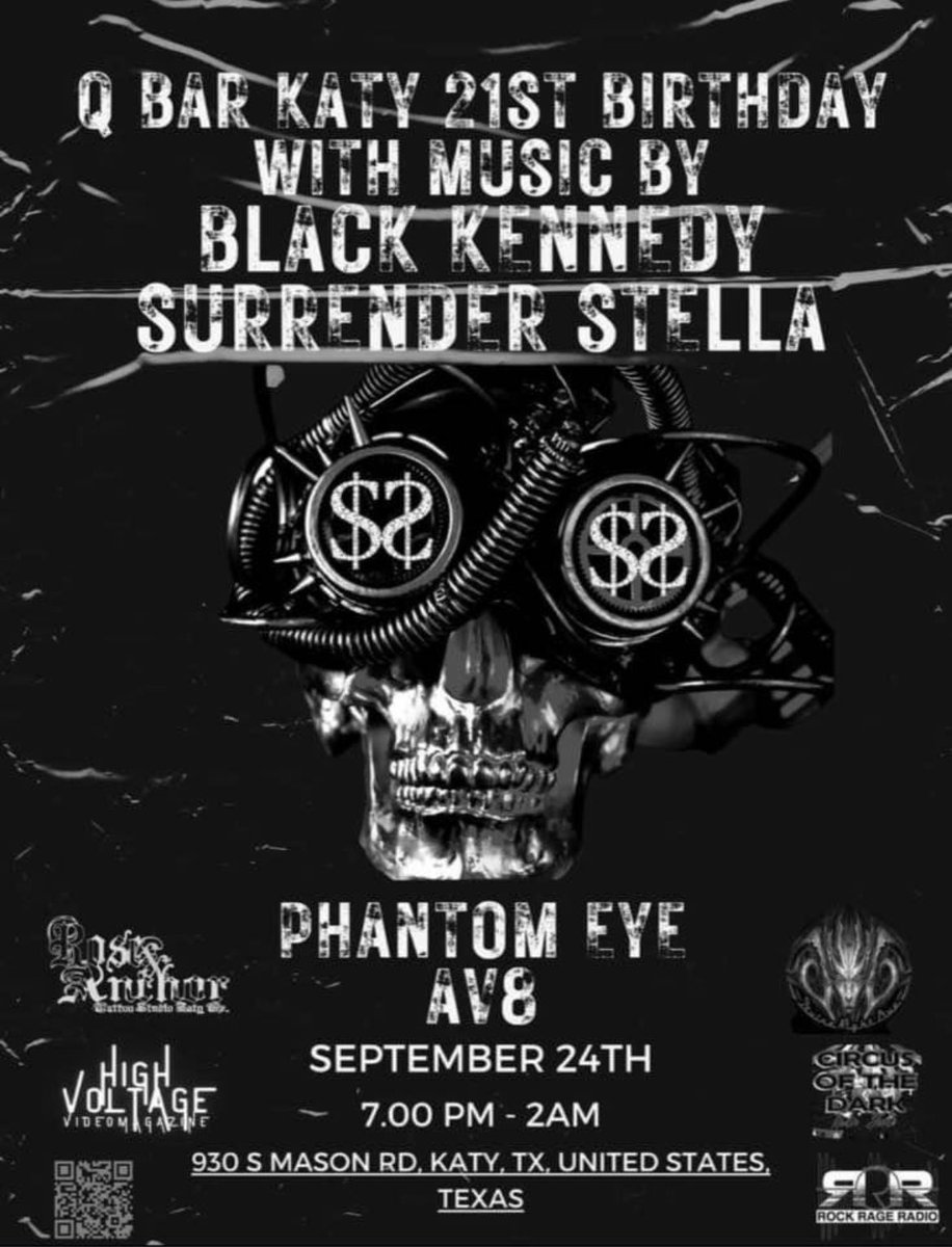 SurrenderStella's tweet photo. Tonight at Q-bar in Katy! @divinerightlive @jaylambsremy We appreciate you guys for all the work into this event! We can’t wait 🤘🏻🤘🏻 #houston #live #music #htown #surrenderstella #nightlife #punk #rock #punkrock #rocknroll #letsgo #liveshow #livemusic #band #bandlife #letsparty https://t.co/u0WUpo4UHy