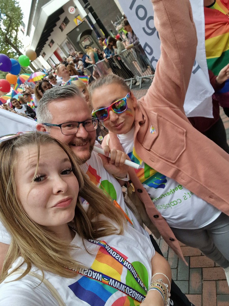 An amazing #BirminghamPride parade with @mycoopfood @mycooplife colleagues today. So much fun and happiness celebrating PRIDE ❤️🧡💛💚💙💜 #TogetherForPride