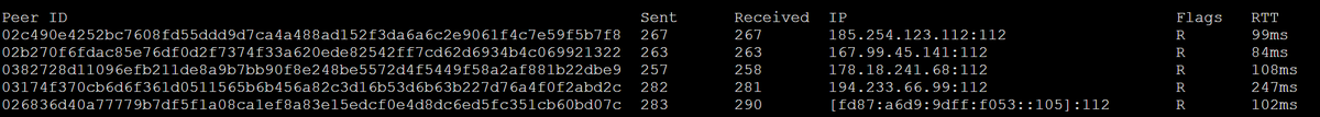 PeernetOfficial's tweet photo. 2️⃣ All 5 root peers are up and running. Root peers are regular peers but known to be stable and with static IPs (changing less than once per year). https://t.co/BvGEbyzAG1