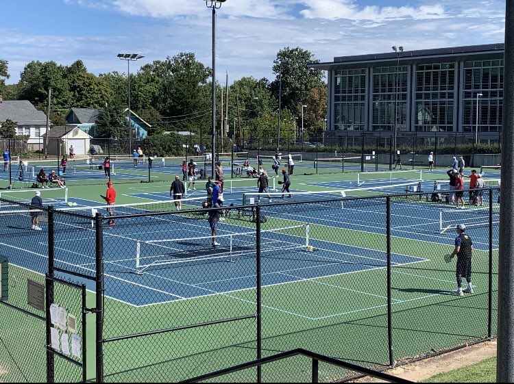 DCDPR's tweet photo. #Pickleball is the new 🌊 and we are getting it in at Turkey Thicket with our last events of the #DCSeniorGames #WhereFunHappens #AgeFriendlyDC https://t.co/oDJRl8oYJE