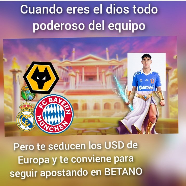 AlvaradoC1997's tweet photo. @Betano_CL Tío betano cuando la inflación afecta todo es posible, los usd cada vez valen oro 🤩 https://t.co/OyOXLPRxuQ