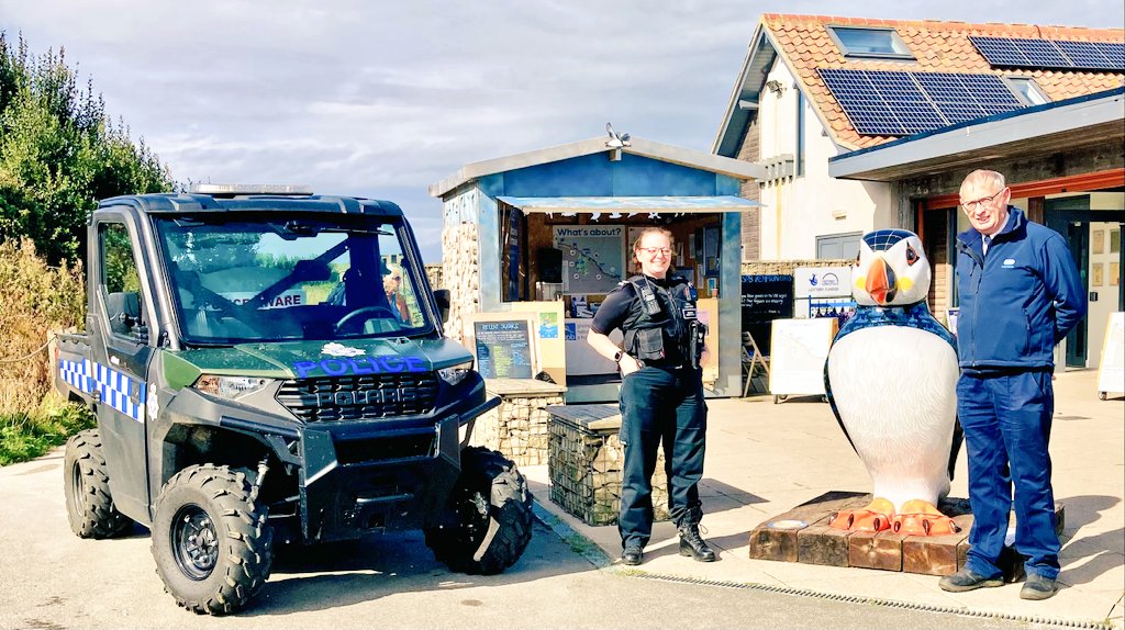 Sgt Jones has been out in our newest vehicle, carrying out #OpSeabird & #OpGalileo patrols. @RSPCA_official @Bempton_Cliffs #RuralCrime #YouSaidWeDid #PartnershipWorking