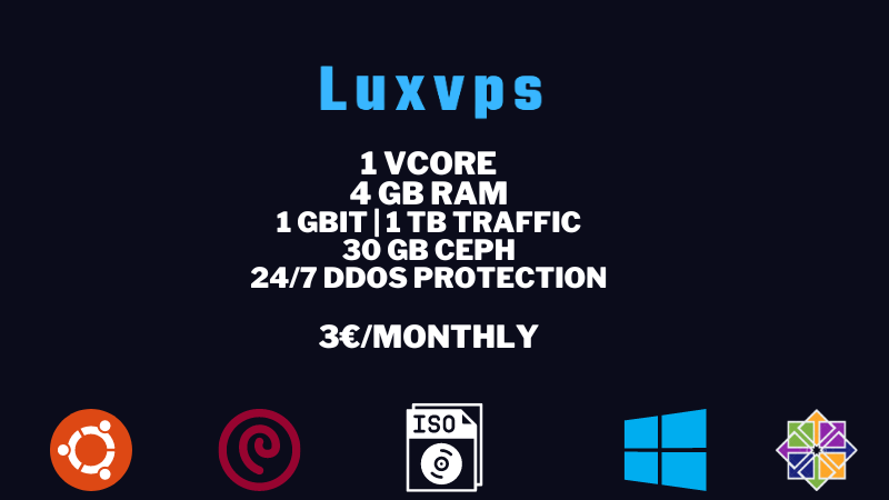 luxvps's tweet photo. Our KVM ROOT Starter VPS from only 3€/month https://t.co/qb81BMINle

#Ubuntu22 #Ubuntu #vps #vpshosting #vpshost #Ubuntuvps #vpsprovider #hosting #linux #linuxos #server #servers #windows #windowsserver #windowsvps #Windows11 #Debian11 #Debain #Debianvps #centos #centos7 #cheap https://t.co/VjDmeKvVk5