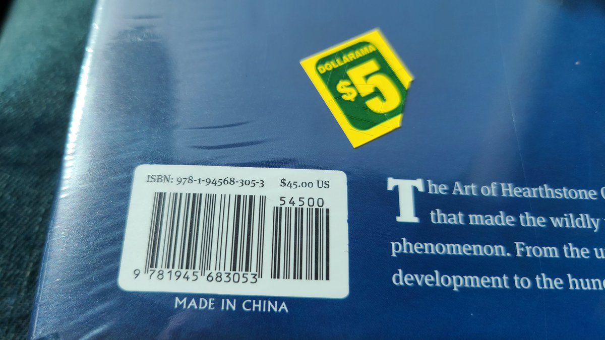 digitaldrew92's tweet photo. I don't really play Hearthstone but I love the art of books. Also originally 45usd and I got it for 5cad, I can't pass up a deal like that. https://t.co/fJbHoB7DhR