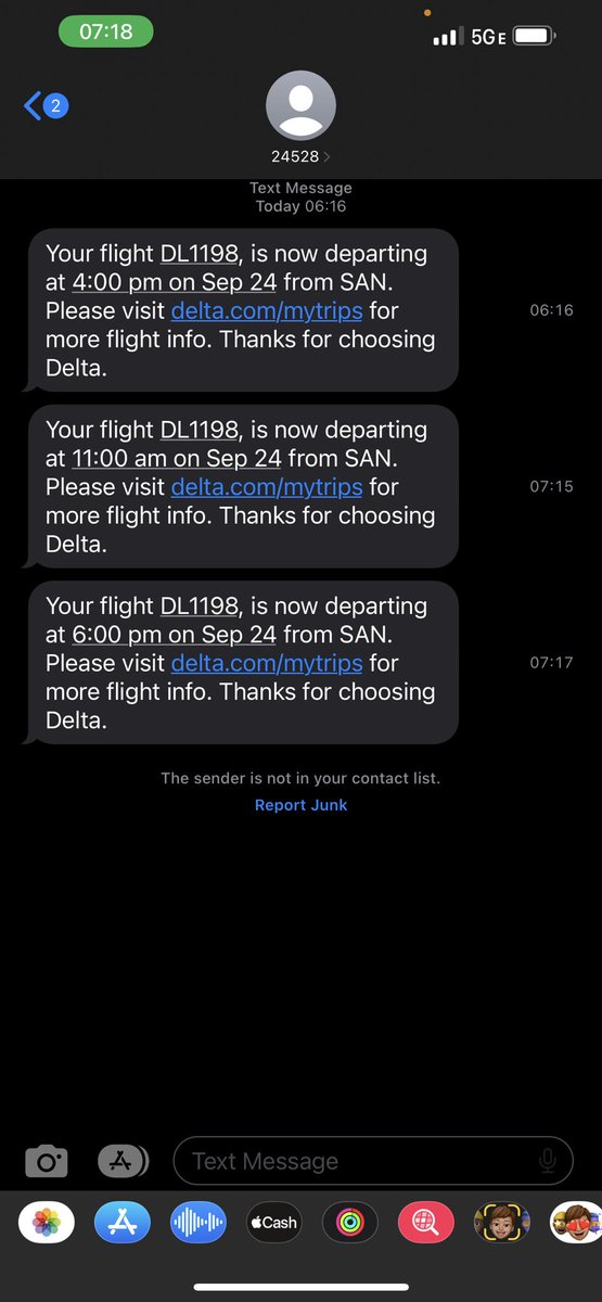 BaumT99's tweet photo. Let play “How many times can @Delta reschedule your flight before you say fuck it and rebook a same day flight for $400 with another airline because you’re on military leave and need to be some by 9am yesterday.” #Delta #DeltaAirLines https://t.co/T2PfqxMryg