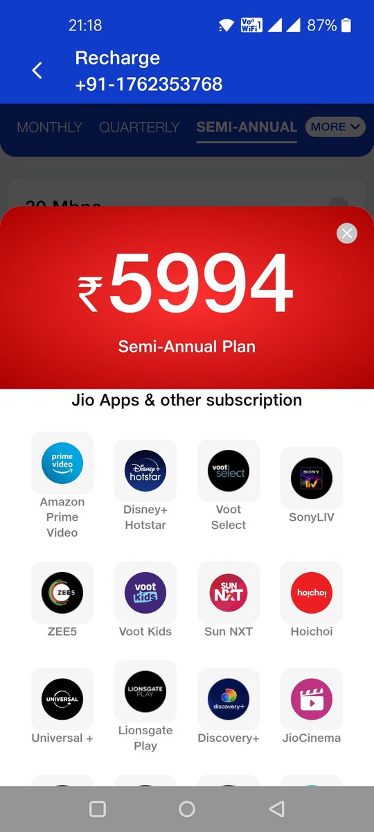 sethideepak7's tweet photo. #reliancejio #Anujjain #MukeshAmbani #aakashambani 

#Real cheaters, you can not change plan in between...Amazon prime is complimentary in your plan but your CCE says I need to subscribe Prime over and above this plan https://t.co/3aTPyemURy