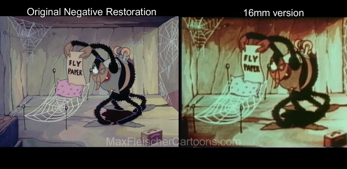 The Cobweb Hotel | Restoration Comparison | Fleischer Studios | Color Classic youtu.be/fVLM0gKTimQ