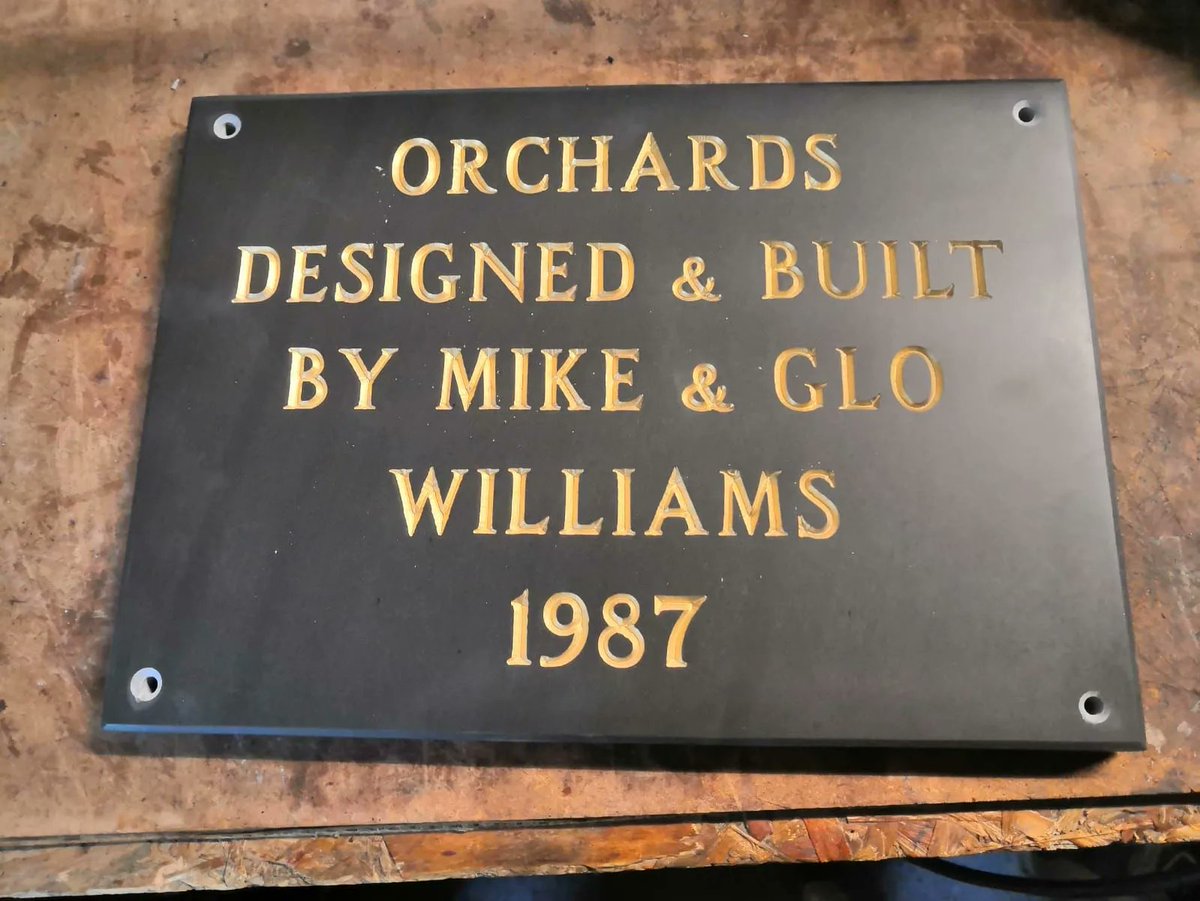 ConistonStone's tweet photo. A beautiful sign handmade by Andy from a lovely bit of Brathay Blue Grey quarried at Kirby (you can see the distinctive Kirby banding running through the sign) this sign should last a couple of hundred years.
#shoplocal #localslate #cumbrianslate #coniston #stonecraft https://t.co/BOVwoZjw7F
