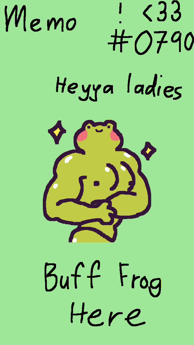 Bird_Memo's tweet photo. wsg its been a couple days since the last drawing so here is a buff looking frog that i saw in my dreams 👍 #drawing #frogbuff #slay #slayslay https://t.co/vHKS9Z047h