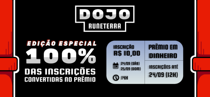 Salve rapaze!
Segue o LINK do CAMP do DOJO! 
Campeonato por 10 reais a inscrição e o campeão vai receber uma bolada recheada!
Hoje é o suiço, amanhã será narrado na Minha LIVE junto do <a href="/Abarbadorafa/">Barba do Rafa #ASRPG</a> 
battlefy.com/torneio-dojo-r…
Inscrição foi adiada pras 15h CORRE !!!