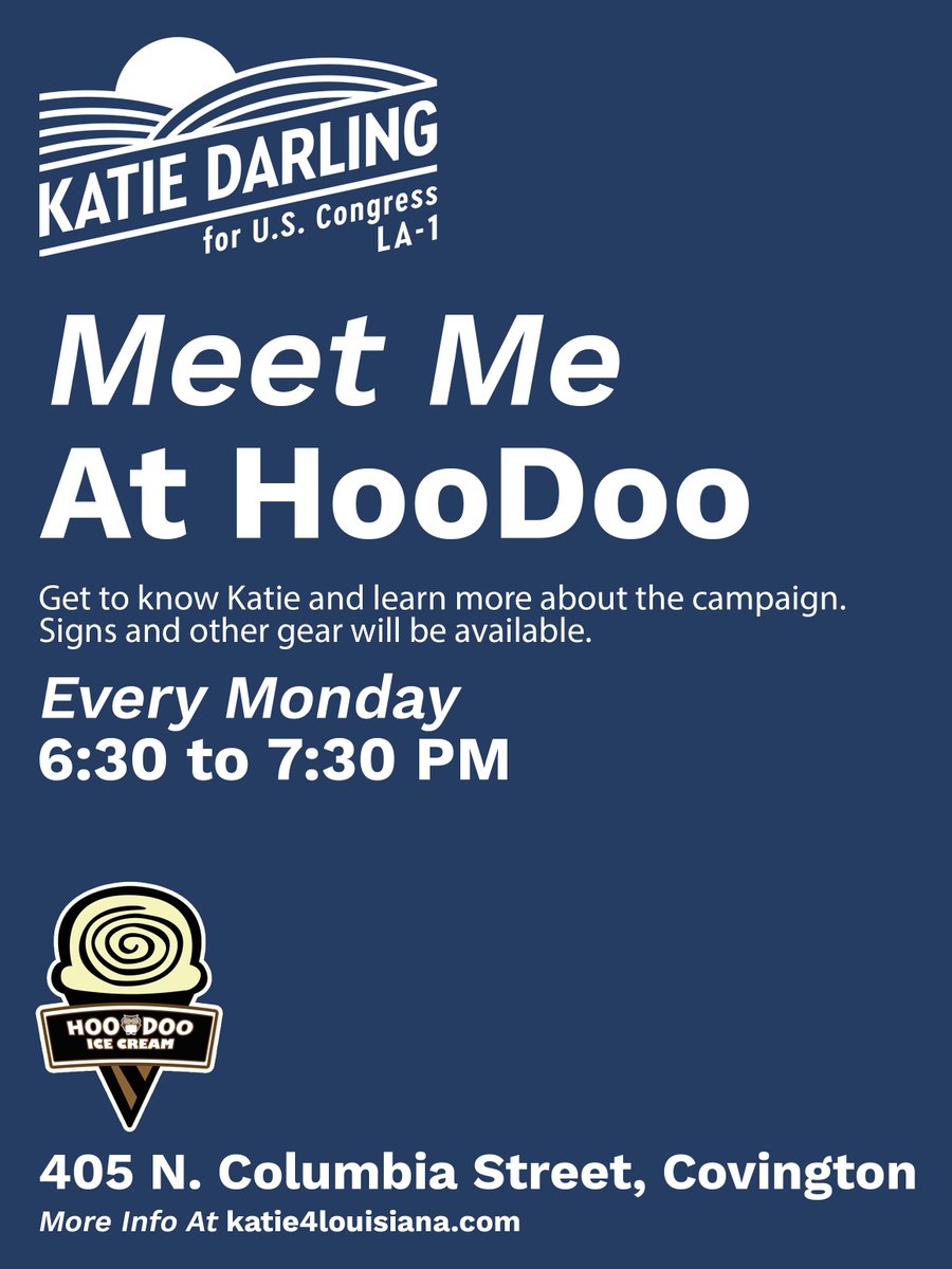 Katie Darling for Louisiana on Twitter "Join me this and every Monday