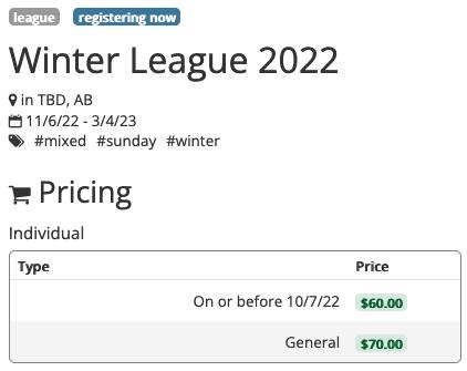 Bham_BUDA's tweet photo. WINTER LEAGUE SIGNUPS ARE LIVE AND CHEAPER NOW THAN LATER!!!
https://t.co/7JmDFznhG0 https://t.co/vhCjPTtIWH