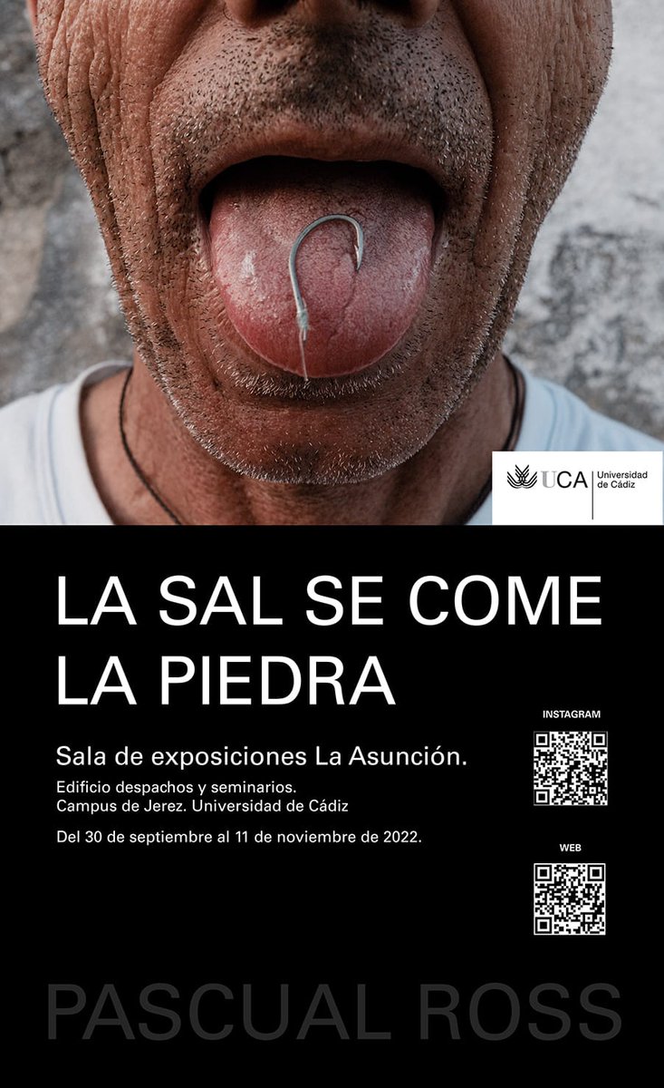 Filmeduca_cine's tweet photo. El 30 de septiembre se inaugurará la exposición fotográfica de Pascual Rosales, integrante de Filmeduca desde el inicio, "La sal se come la piedra". No os la perdáis!! En Jerez! No os dejará indiferente. Grande, Pascual! https://t.co/jicrzyeyYZ