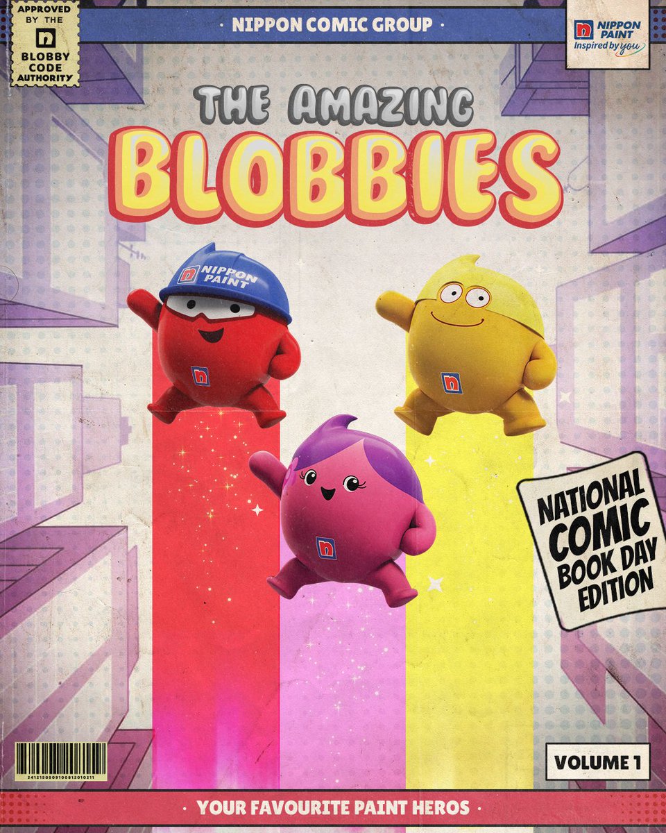 NipponIndia's tweet photo. Blobby is back again this National Comic Book Day with The Amazing Blobbies. Comment who your favourite Blobby is below
#Blooby #NationalComicDay #NipponPaint https://t.co/AW11q5ZSu1