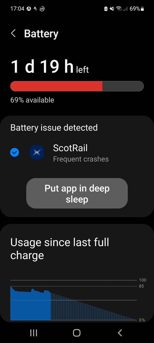 AlisonMatheson's tweet photo. @ScotRail Thanks, there isn't anything to screenshot as it just flashes briefly as if trying to open and then goes back to my home screen. I have a photo of evidence of the many crashes though. I assume that Google play store has the latest version, that is what I download. https://t.co/Dc0KIsDeyu