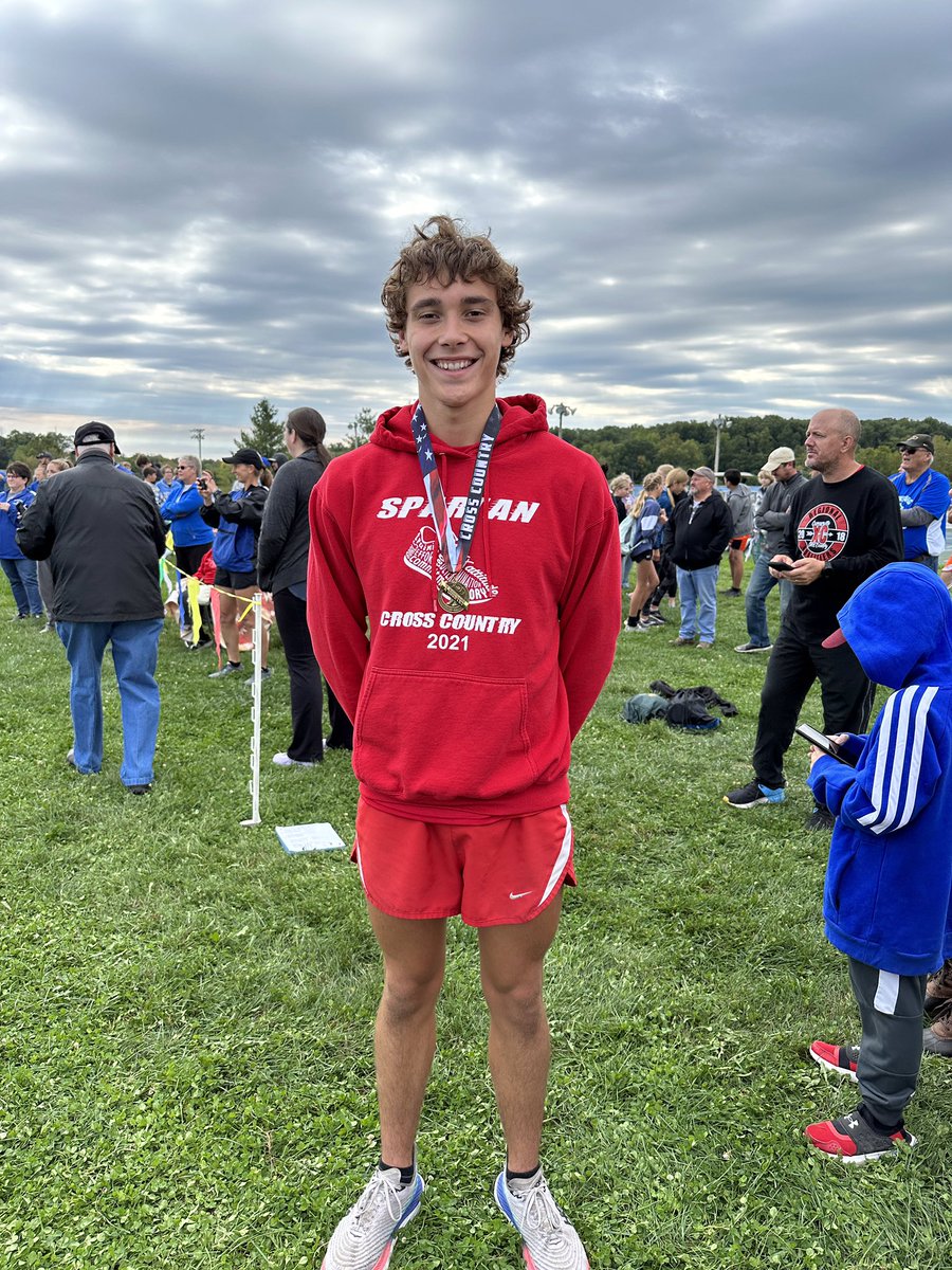 CHSspartanXC's tweet photo. Abby and Owen with All-Conference finishes today at the EIAC Championships!  Great runs by both teams today!!
#chsspartanpride #fcscspartanpride https://t.co/MDmIGRffaR