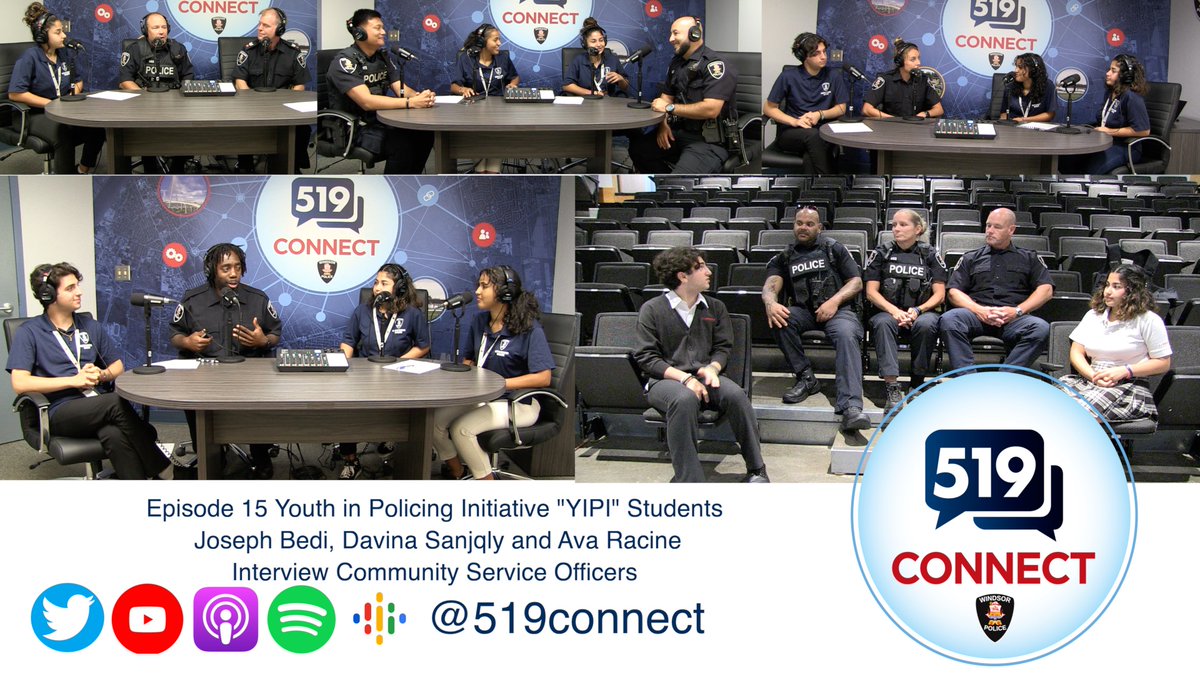 519connect's tweet photo. 519Connect Episode 15 - YIPI Effect

Join @WindsorPolice Youth In Policing Initiative "YIPI" Students as they discuss this unique opportunity for students and as they interview @winpolicecsb officers.

#LetsHaveAConversation

Find #519connect #Podcast at: https://t.co/vAgoPOs0R8 https://t.co/1YOxqYU1wZ