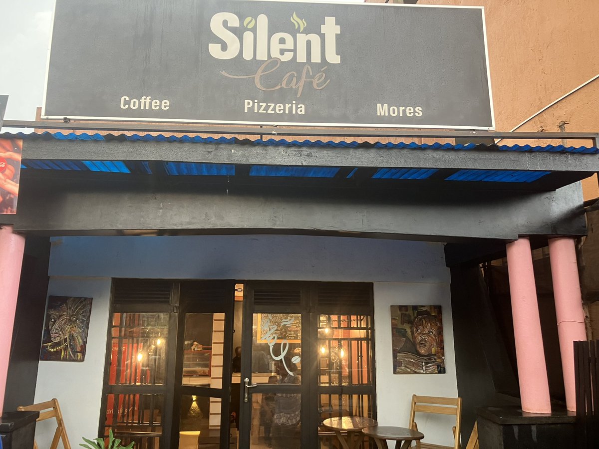 amyfallon's tweet photo. People in #Kampala , if you haven’t pls go to The Silent Cafe, on Hoima Rd. It’s a place I discovered run by this lovely man Nasser, who is deaf. Food is excellent (had a veggie Rolex) &amp; beautiful art work by deaf artist Mandela Alex. Also met some lovely Ugandan women there. https://t.co/wxiXPU2tcS
