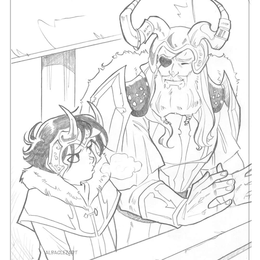 Kid Loki and Odin chatting! ✨ Panel for #americachavez #infinitycomic #MarvelVoices