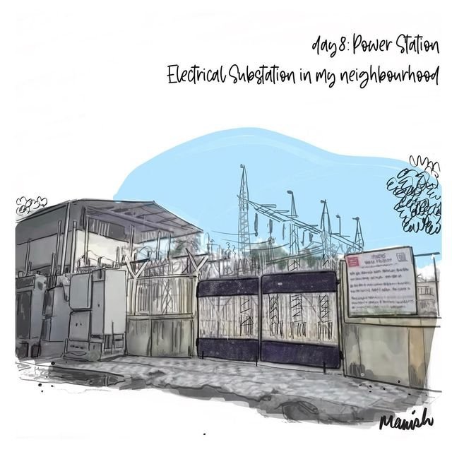 manishbytes's tweet photo. Day 8 #sketchtember power station #sketchwalker this electrical substation in my neighbourhood.
Late post but perfect for Engineers Day we celebrate here!
#SWseptember https://t.co/un5TmMLHys