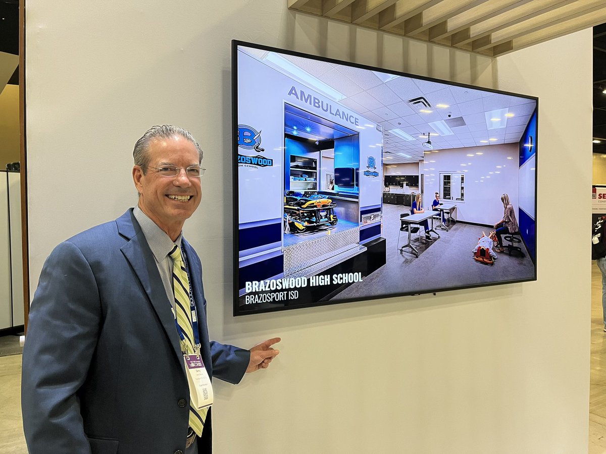 Great seeing our <a href="/VLKArchitects/">VLK</a> friends and <a href="/BwoodBucs/">Brazoswood HS</a> new campus being highlighted at the TASA/TASB conference #BeConnected #FutureReadyStudents