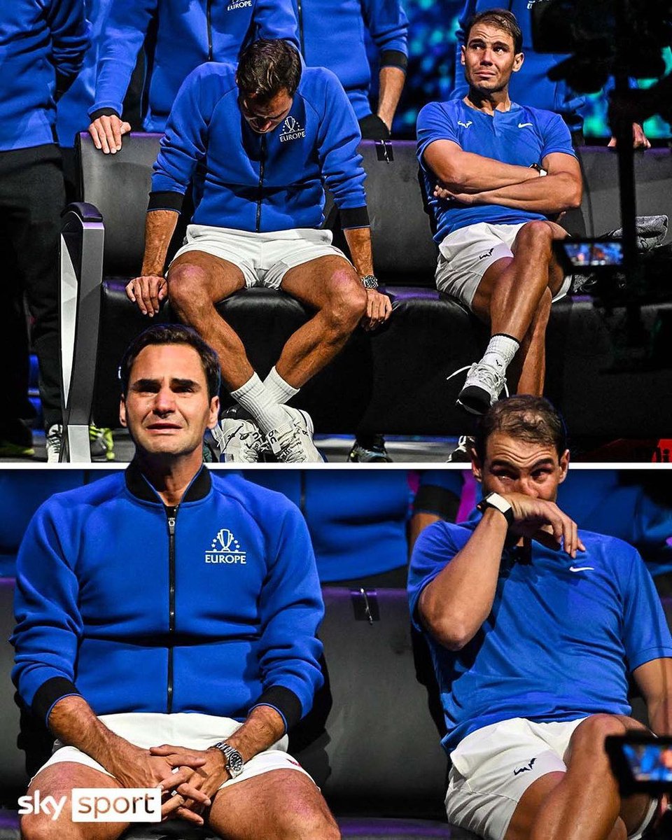 MidhunJohnJ's tweet photo. You know you did something great when your rival cries with you..

@rogerfederer @RafaelNadal
#Fedal #rforever #RForever #Federer #federerretires https://t.co/xV0jXuN4Gl