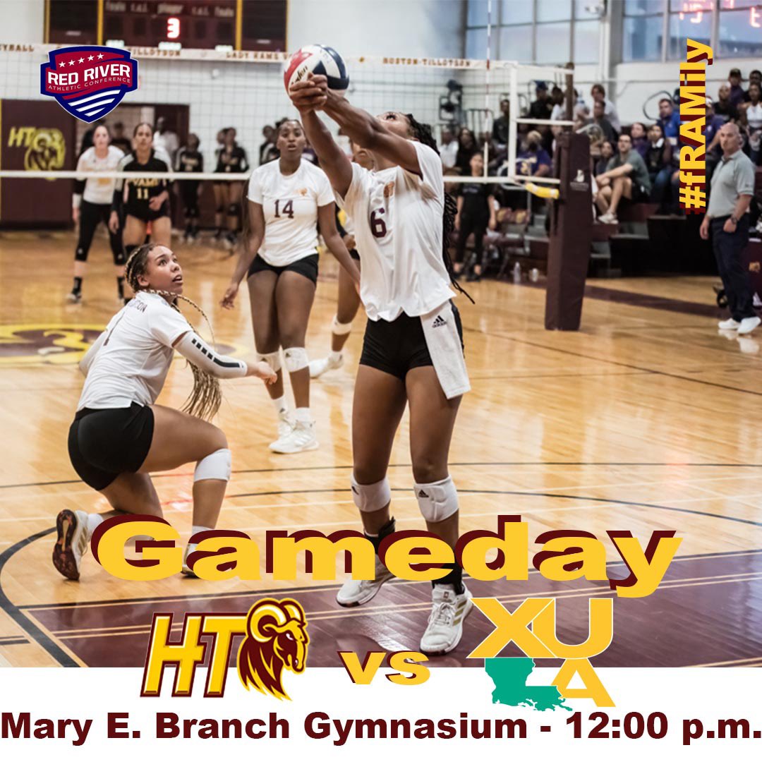HTRamsAthletics's tweet image. #fRAMily it’s game day for your Lady Rams volleyball team
🆚 Xavier University of Louisiana 
📍 Austin, TX
🏟 Mary E. Branch Gymnasium
⌚️ 12:00 p.m.
📺 bit.ly/3qQibuS
📊 bit.ly/3LE4dpF
#RamUp #HTisIDEAL #CultureOfExcellence