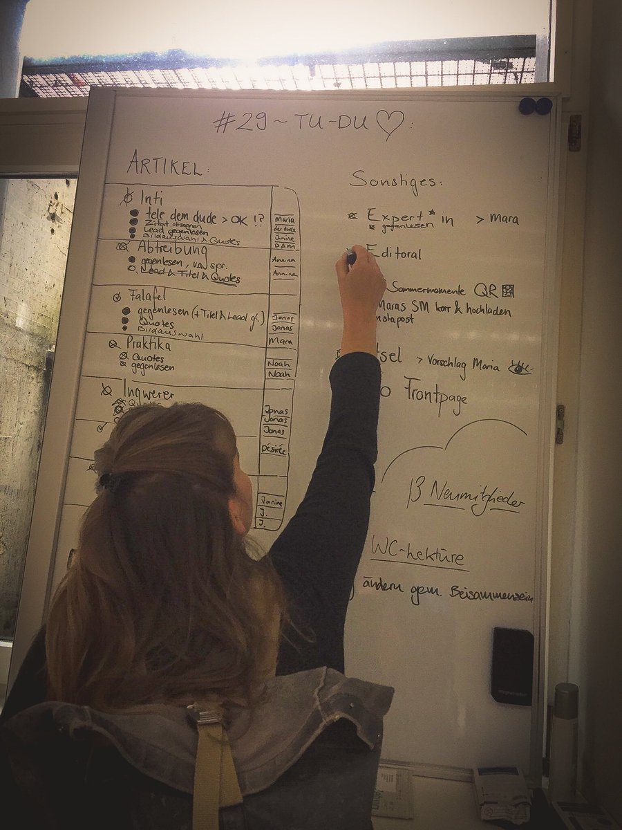 studizytig's tweet photo. Der letzte Punkt ist abgehakt, unsere #29 ist fast bereit für den Druck. https://t.co/bdhPijDIdE