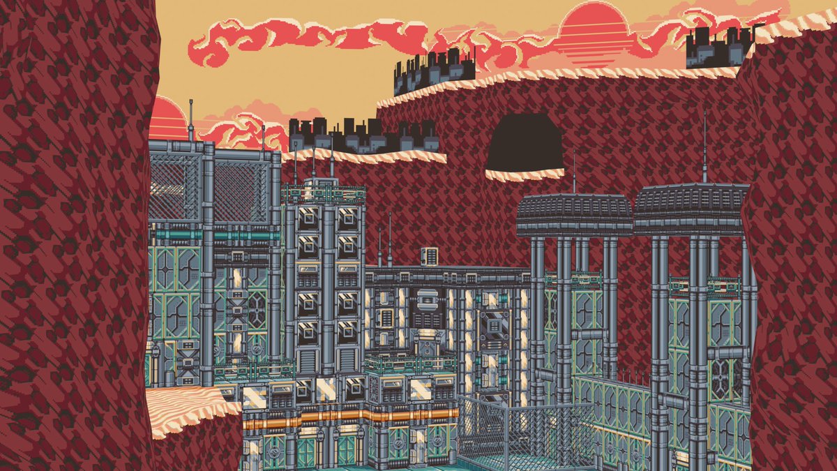 FoxenFoxen's tweet image. Little area I put together in ~35 hrs for Crocojam #6 a couple weeks ago!

Used #PixelBasher to make textures, imported them into #Aseprite to touch up/recolor, and then used them to model this in blender using the #Sprytile add-on
#3dmodeling #pixelartist #lowpoly