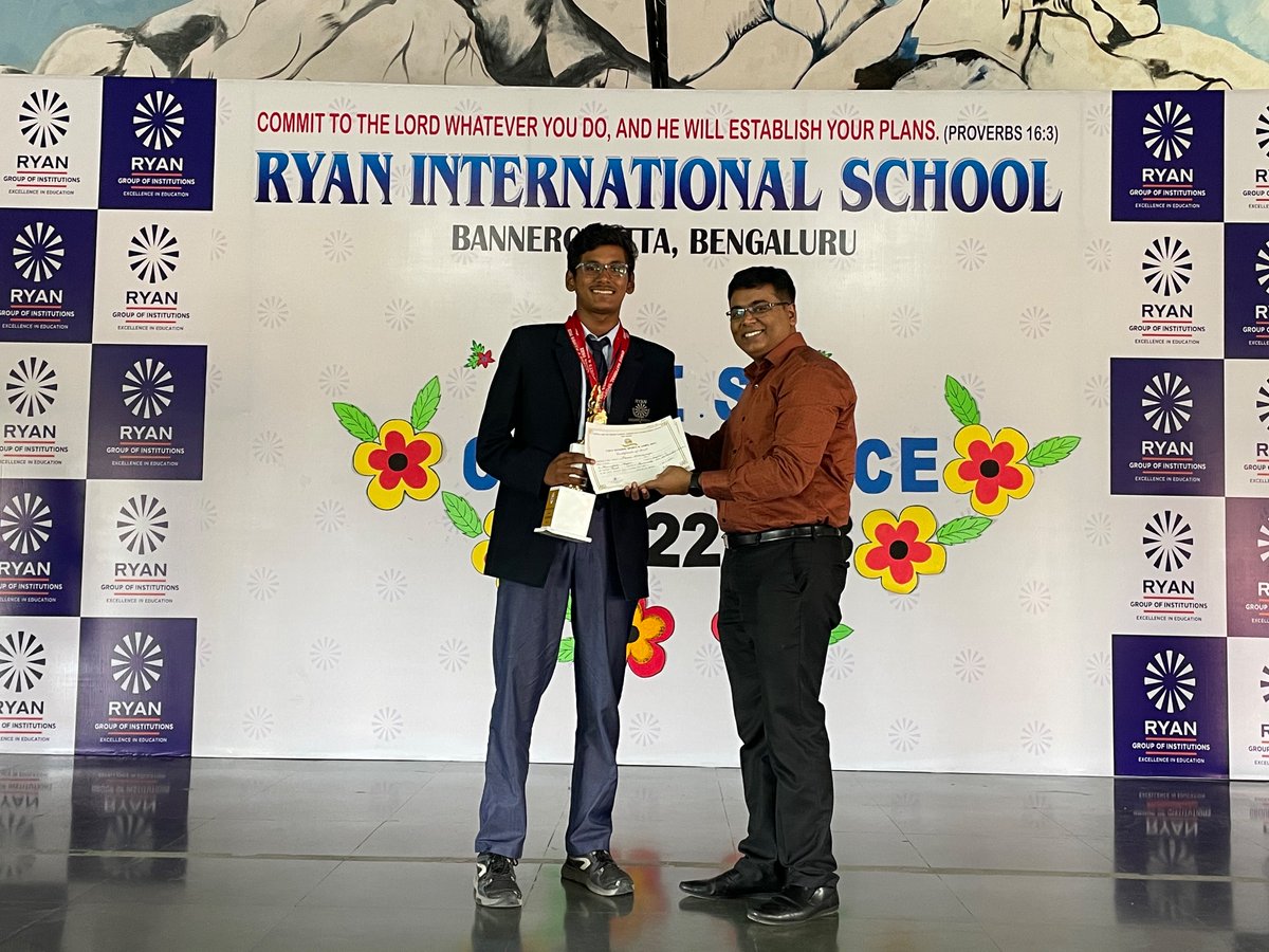 RBannerghatta's tweet photo. Mst Pavan , 10th grader #Ryanite secured 1st place in 400 mts and 800 mts Freestyle Regional Level #Swimming #Competition conducted by #CISCE National Sports and Games 2022.  Heartiest congratulations to him for his success. 
#RyanInternationalSchool 
#ICSE #RBannerghatta https://t.co/EbtCASohVI
